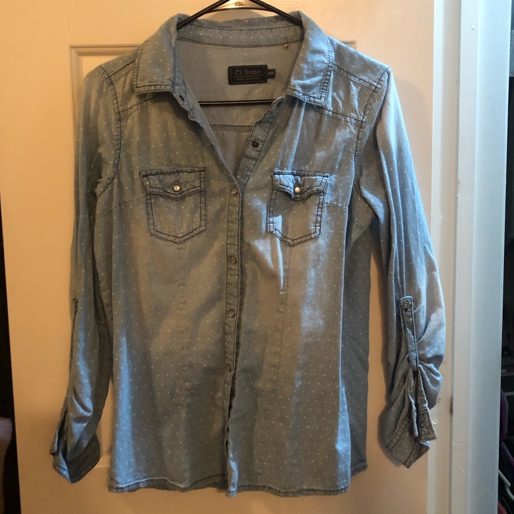 Polka Dot Jean Shirt